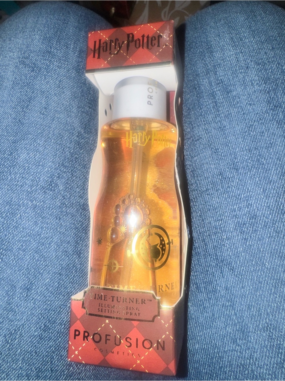 Profusion Cosmetics Harry Potter Time-Turner Illuminating Spray — Gold
